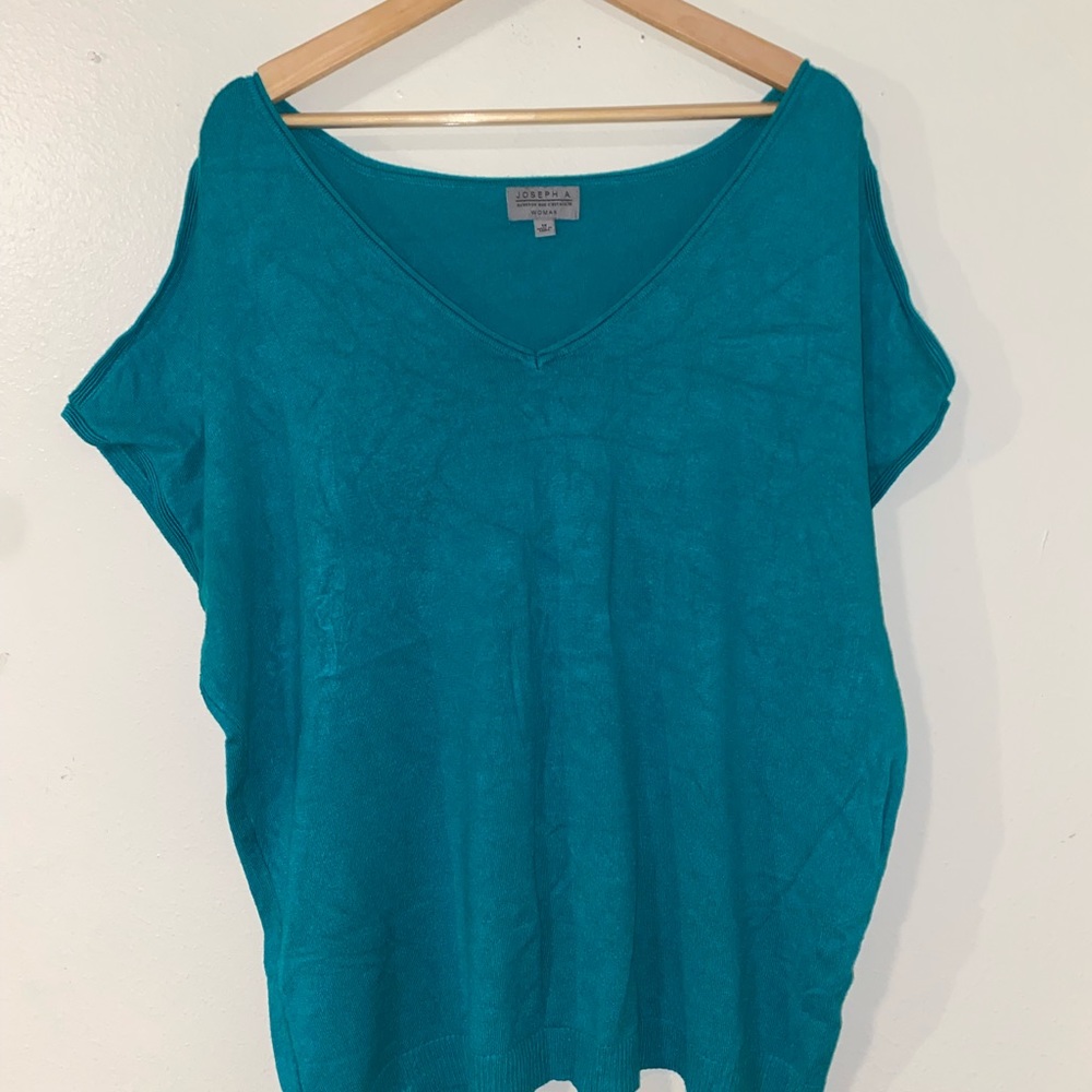 3/$12 Joseph A. Women Green Light Weight Sweater Size 1X - Picture 7 of 7